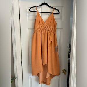 NWT- Lulu’s Hi-Lo Surplice Dress-Sz Med